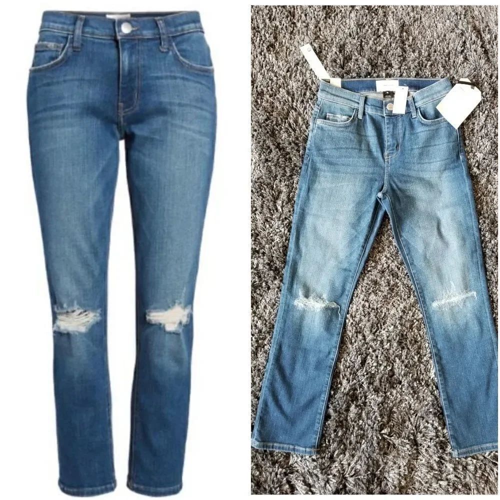 Current/Elliott The High Waist Crop Straight 26